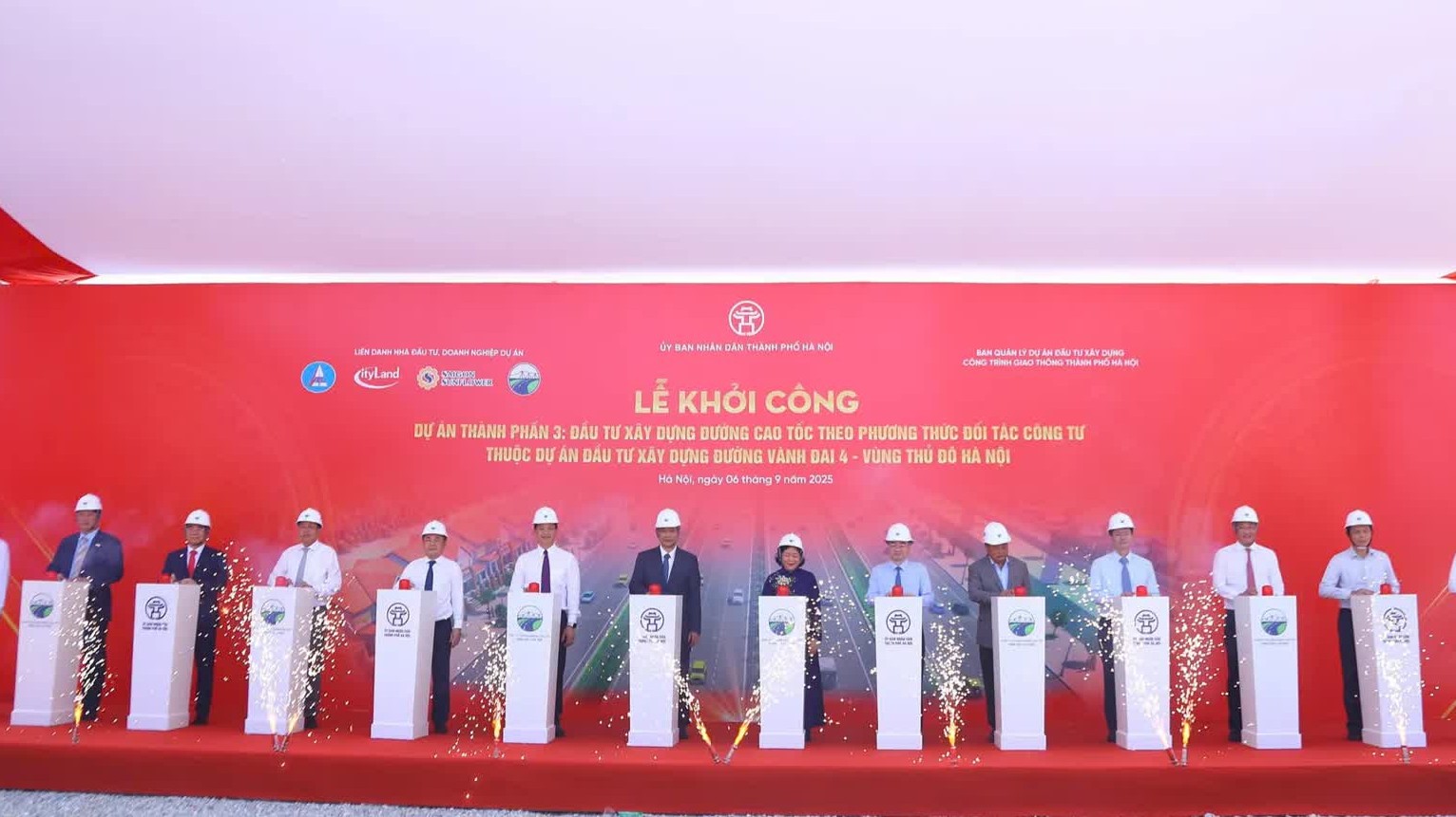 Khởi công tuyến cao tốc thuộc dự án Vành đai 4 - Vùng Thủ đô