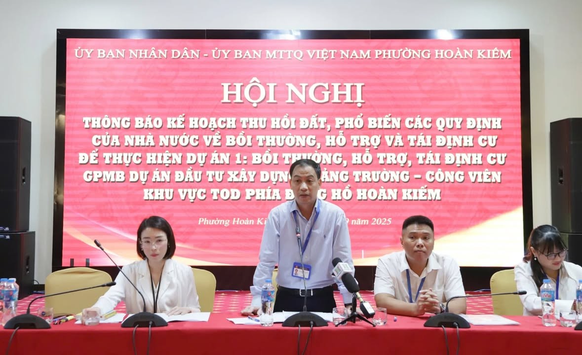 Công bố kế hoạch thu hồi đất làm quảng trường phía Đông hồ Hoàn Kiếm