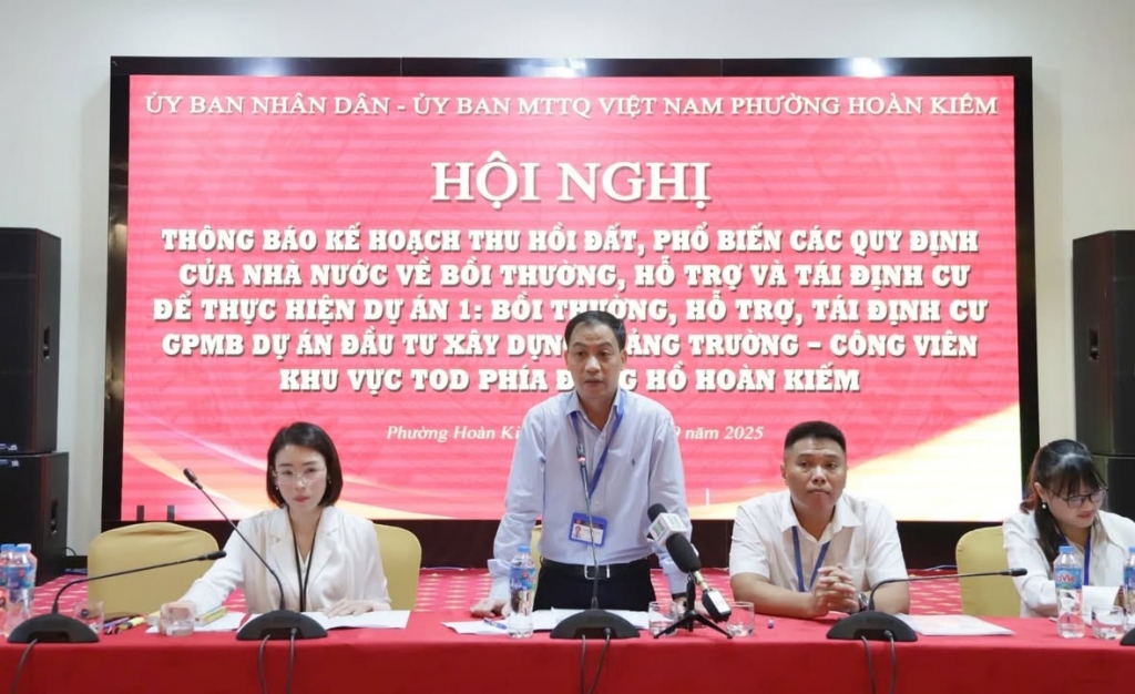 Công bố kế hoạch thu hồi đất làm quảng trường phía Đông hồ Hoàn Kiếm