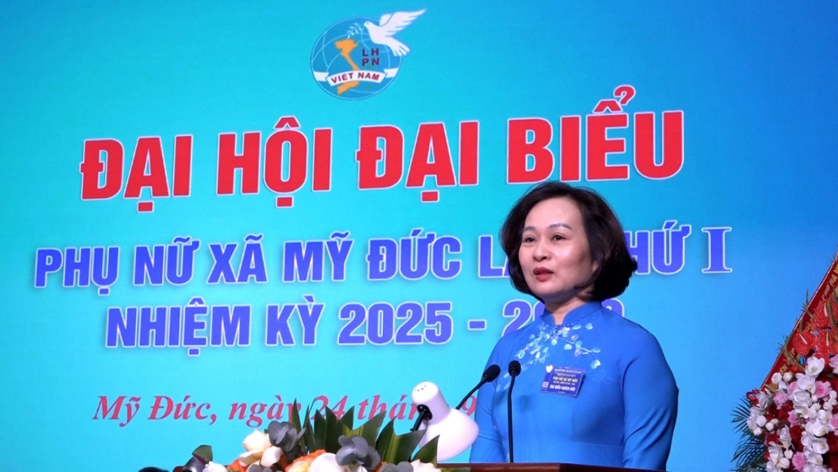 Hội Liên hiệp Phụ nữ xã Mỹ Đức tổ chức thành công Đại hội đại biểu lần thứ I