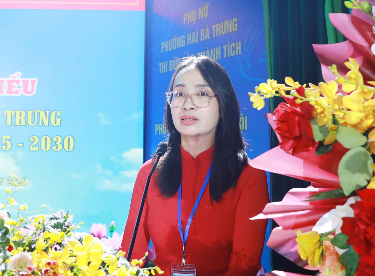 Bà Nguyễn Thanh Tú làm Chủ tịch Hội LHPN phường Hai Bà Trưng