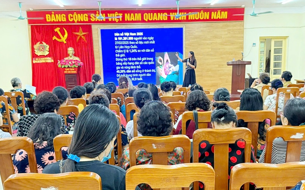 Phường Thanh Xuân nâng cao kiến thức, kỹ năng về công tác dân số cho cộng tác viên