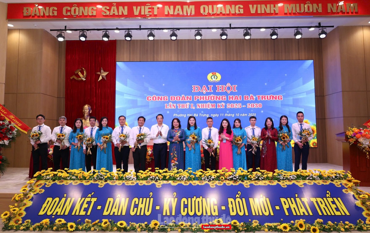 Ra mắt Ban Chấp hành Công đoàn phường Hai Bà Trưng khóa I, nhiệm kỳ 2025 - 2030