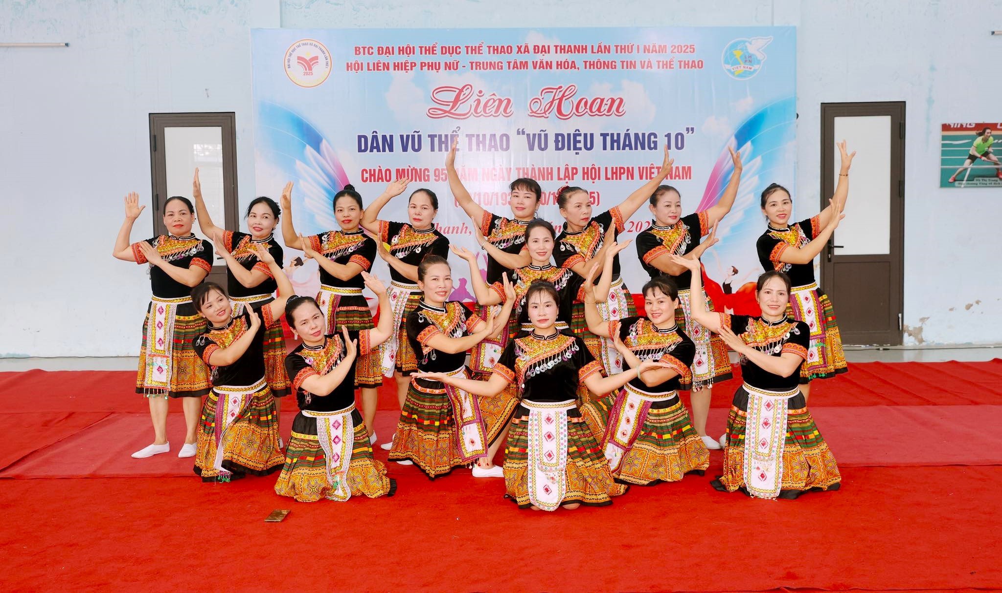 Xã Đại Thanh: Sôi nổi Liên hoan Dân vũ thể thao “Vũ điệu tháng Mười”