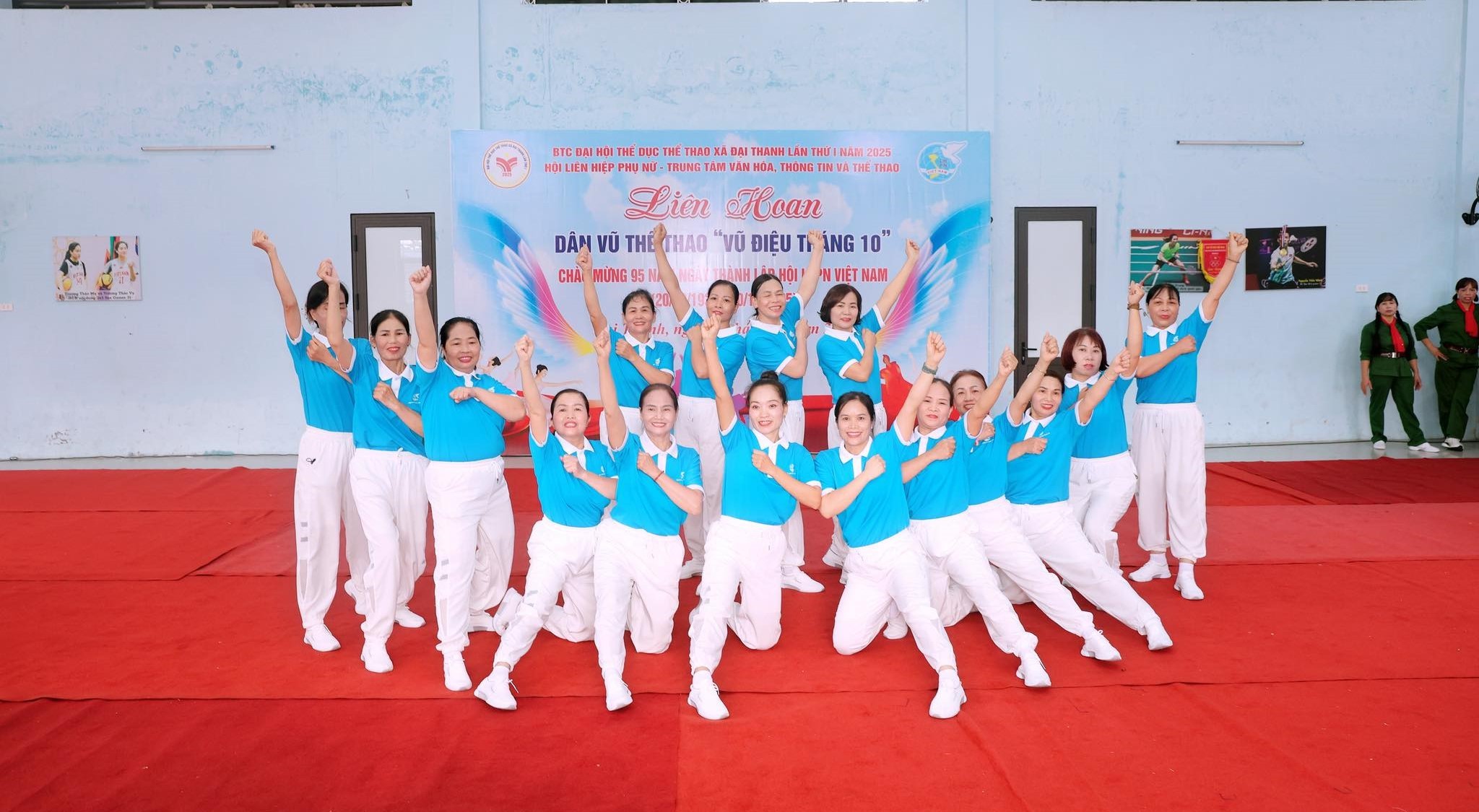 Xã Đại Thanh: Sôi nổi Liên hoan Dân vũ thể thao “Vũ điệu tháng Mười”