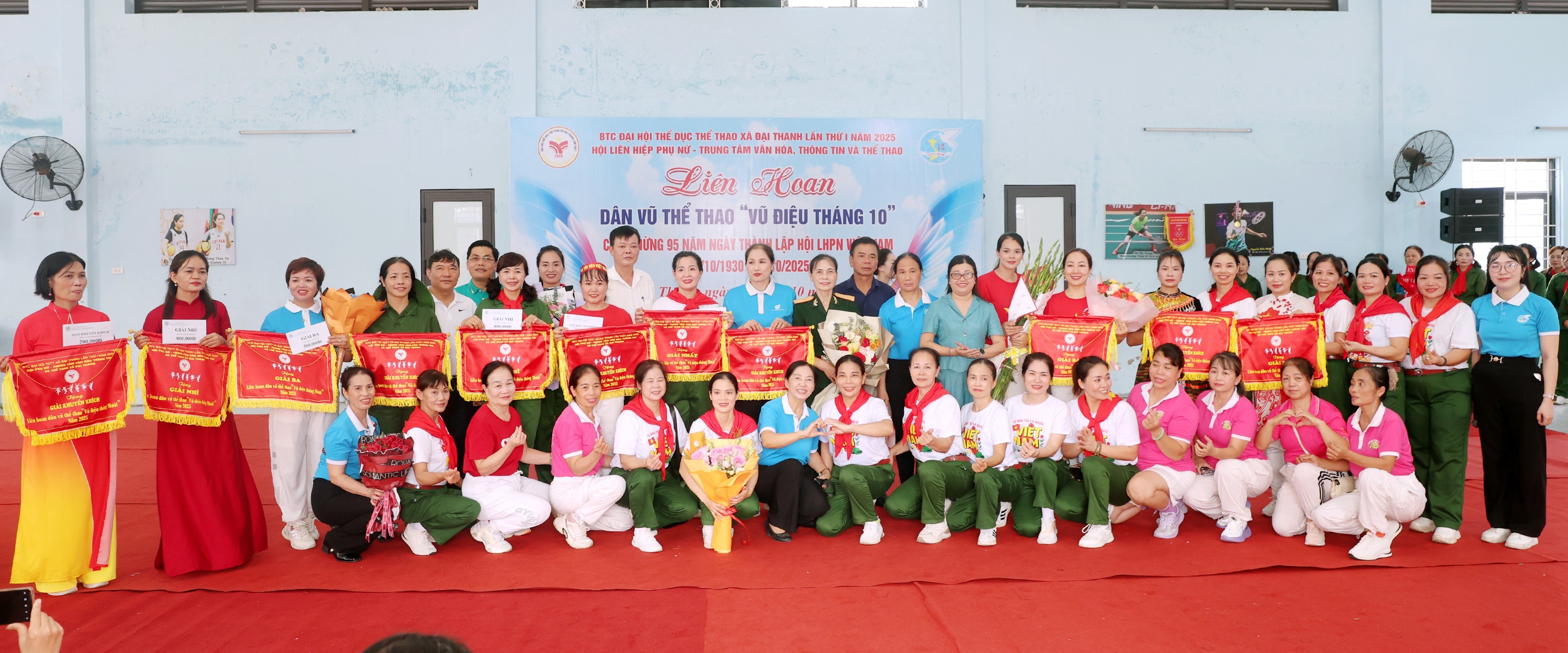 Xã Đại Thanh: Sôi nổi Liên hoan Dân vũ thể thao “Vũ điệu tháng Mười”