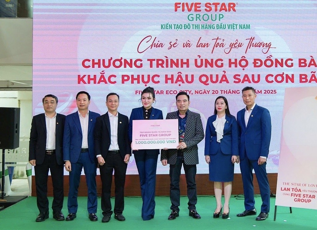 Five Star Group quyên góp 1 tỷ đồng hỗ trợ đồng bào vùng lũ