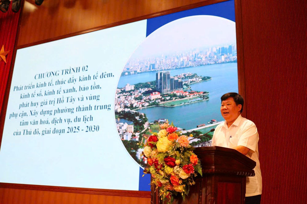 Đảng ủy phường Tây Hồ triển khai đồng bộ các chương trình, kế hoạch công tác toàn khóa, nhiệm kỳ 2025 - 2030 Phường Tây Hồ thông tin nhanh về Đại hội XVIII Đảng bộ thành phố và các chương trình phát triển toàn khóa - ảnh 3