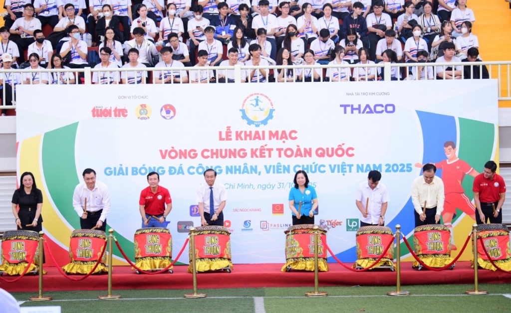 Khai mạc Vòng chung kết toàn quốc - Giải Bóng đá công nhân, viên chức Việt Nam 2025
