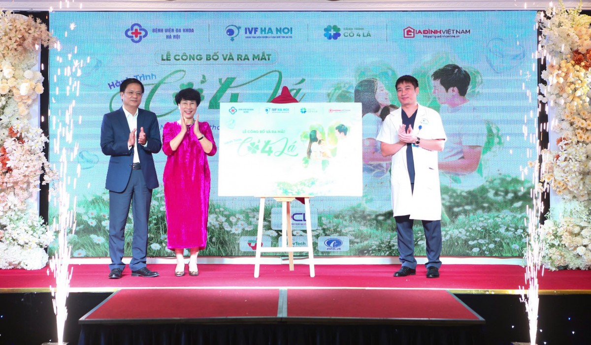 "Hành trình Cỏ bốn lá": Trao cơ hội, gieo hy vọng cho những gia đình hiếm muộn