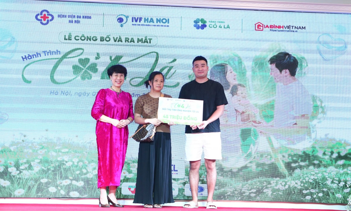 Hành trình Cỏ Bốn Lá”: Trao cơ hội, gieo hy vọng cho những gia đình hiếm muộn