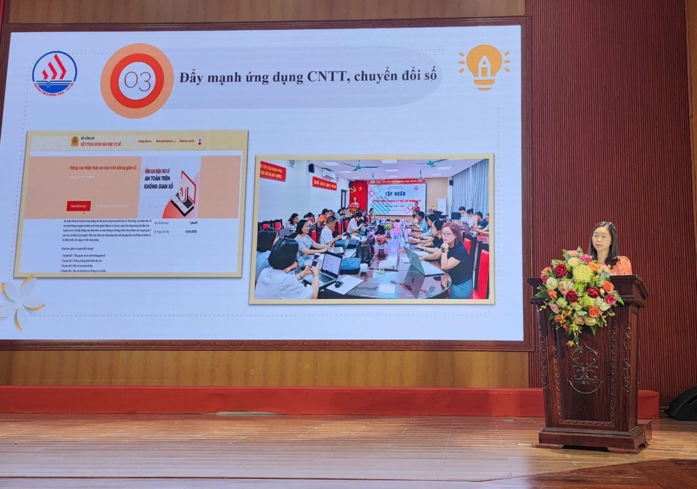 Công đoàn Trường THCS Đông Thái: Chủ động, sáng tạo trong chuyển đổi số giáo dục