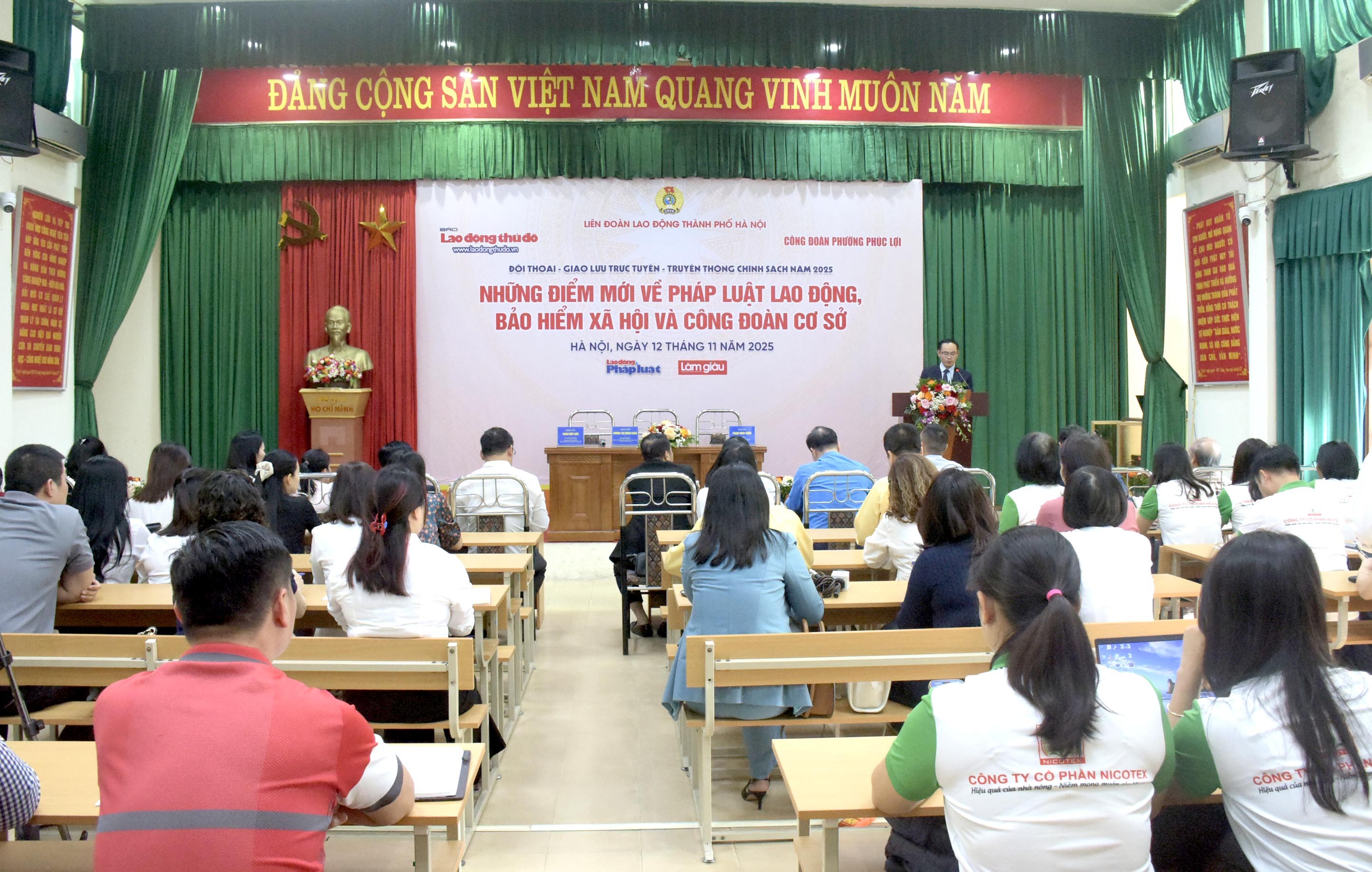 ĐANG TRỰC TUYẾN: Những điểm mới về pháp luật lao động, bảo hiểm xã hội và Công đoàn cơ sở