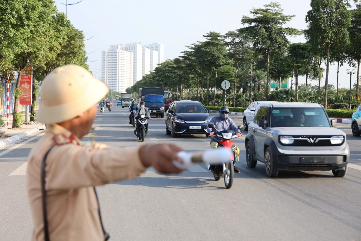 Hà Nội phân luồng đường Võ Nguyên Giáp từ 22/11 để sửa chữa hệ thống chiếu sáng
