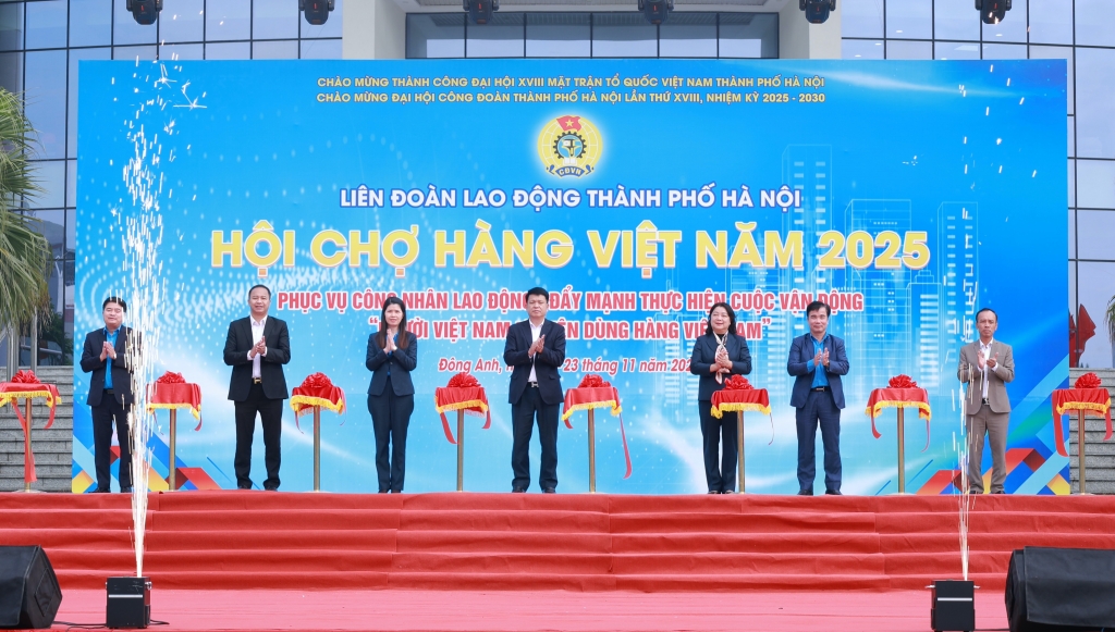 Khai mạc Hội chợ hàng Việt phục vụ công nhân lao động và Nhân dân Thủ đô
