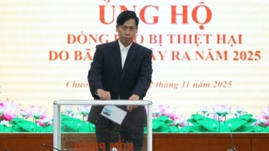 Chương Mỹ kịp thời hỗ trợ nhân dân vùng bị thiên tai