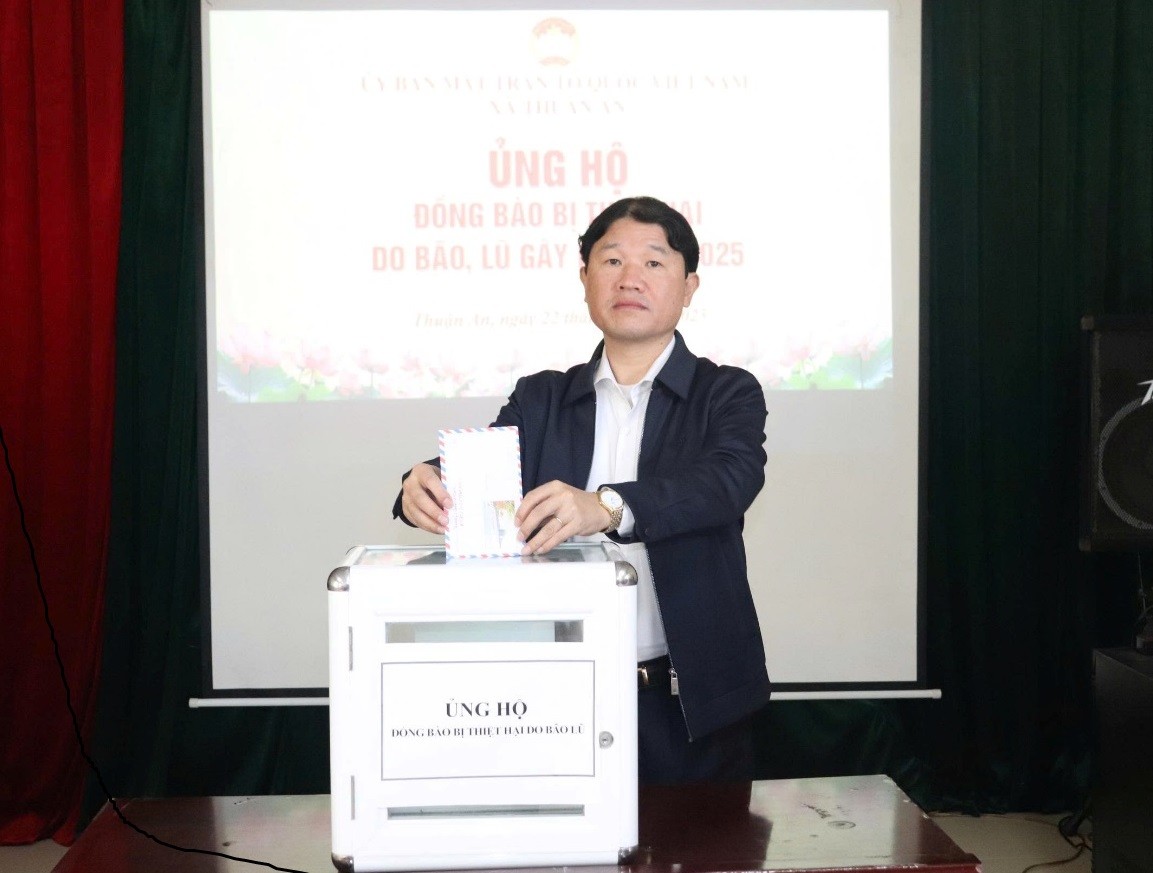 Xã Thuận An: Phát huy truyền thống “Thương người như thể thương thân”, hướng về đồng bào vùng mưa lũ