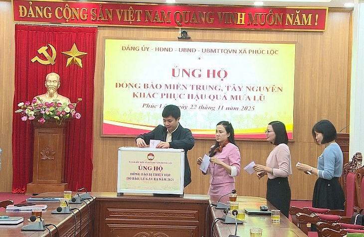 Chung tay cùng đồng bào miền Trung, Tây Nguyên khắc phục hậu quả mưa lũ