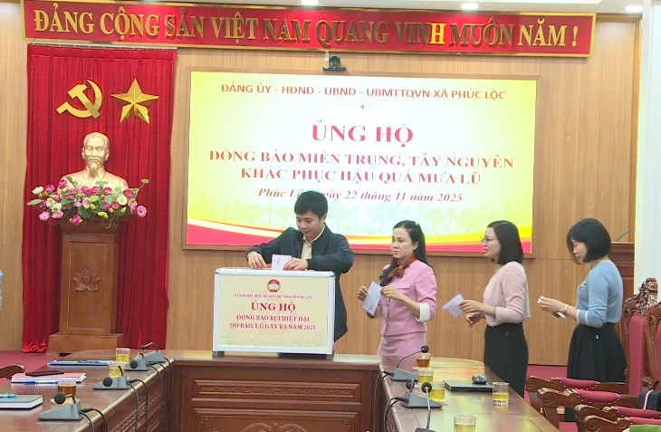 Chung tay cùng đồng bào miền Trung, Tây Nguyên khắc phục hậu quả mưa lũ