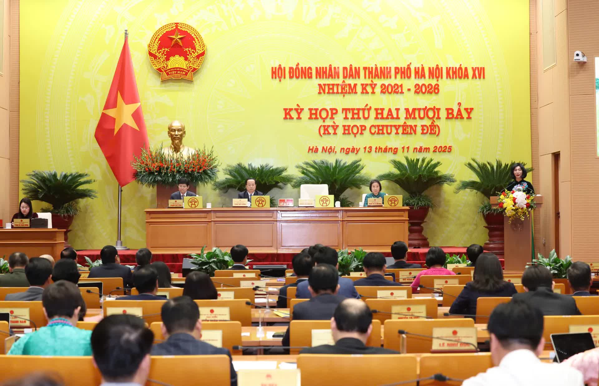 HĐND thành phố Hà Nội khai mạc kỳ họp thứ 28 - kỳ họp thường lệ cuối năm 2025