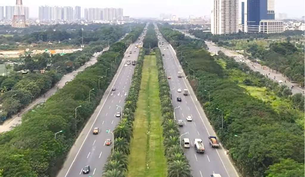 Phân luồng giao thông phục vụ sửa chữa Đại lộ Thăng Long đến ngày 15/12