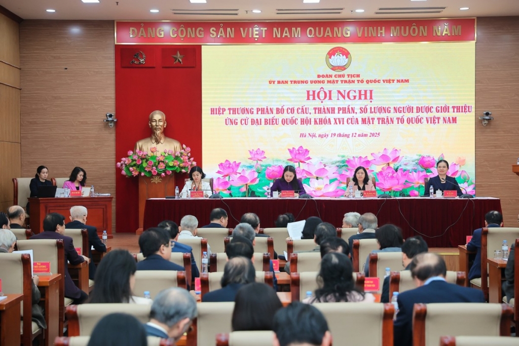 Khối MTTQ Việt Nam thống nhất giới thiệu 25 người ứng cử đại biểu Quốc hội khóa XVI
