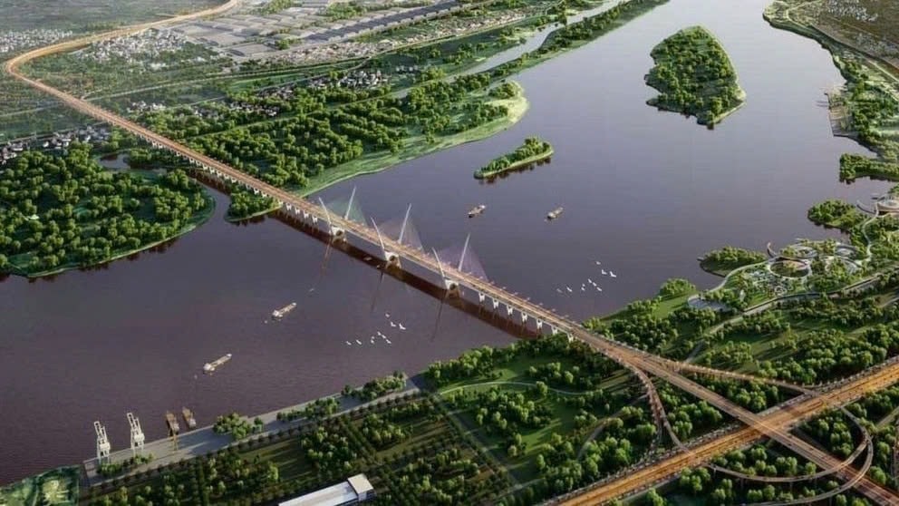 Tiến độ cầu Tứ Liên chịu sức ép lớn do vướng giải phóng mặt bằng Tiến độ cầu Tứ Liên chịu sức ép lớn do vướng giải phóng mặt bằng