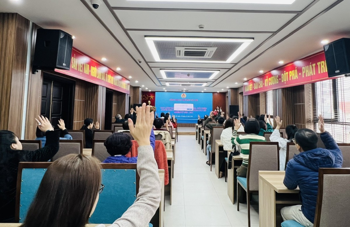 Công đoàn phường Tây Hồ tổ chức Hội nghị Ban lãnh đạo mở rộng giới thiệu người ứng cử đại biểu HĐND phường Công đoàn phường Tây Hồ tổ chức Hội nghị Ban lãnh đạo mở rộng giới thiệu người ứng cử đại biểu HĐND phường