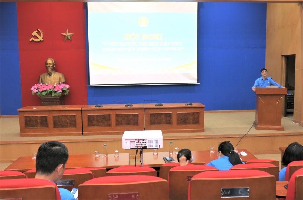 Tổng LĐLĐ Việt Nam tuyên truyền về kiến thức chăm sóc sức khỏe “hậu Covid-19” cho cán bộ, đoàn viên